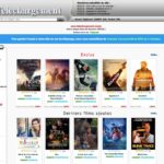 Capture d'écran d'un site Web nommé « Zone Téléchargement » affichant des vignettes de films dans diverses catégories, avec des options de menu sur le côté gauche et une section de connexion sur la droite. Remarque : Zone Téléchargement change fréquemment d'adresse pour diverses raisons.