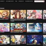 Une capture d'écran de la plateforme de streaming Mavanime présente les derniers épisodes de diverses séries animées. La grille affiche des vignettes colorées et les titres de chaque série en français, ainsi qu'un éventail de mangas populaires.