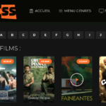 Capture d'écran d'un site de streaming présentant les meilleurs films, notamment « Comme un lundì », « Greedy People », « Fainéantes » et « Cash Out », chacun étiqueté avec la qualité « HDRIP ». Les options de navigation incluent « Accueil », « Menu Genres » et « Séries TV ». Une bannière encourage les utilisateurs à créer un compte HDSS pour une expérience personnalisée.