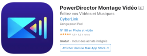 Découvrez PowerDirector Montage Vidéo de CyberLink, noté 4,6 étoiles sur l'App Store. Parfait pour tous les niveaux, ce guide complet pour les créateurs sur iPad est classé 98e dans la catégorie Photo et Vidéo. Explorez un monde de créativité avec des achats intégrés pour améliorer votre expérience de montage.