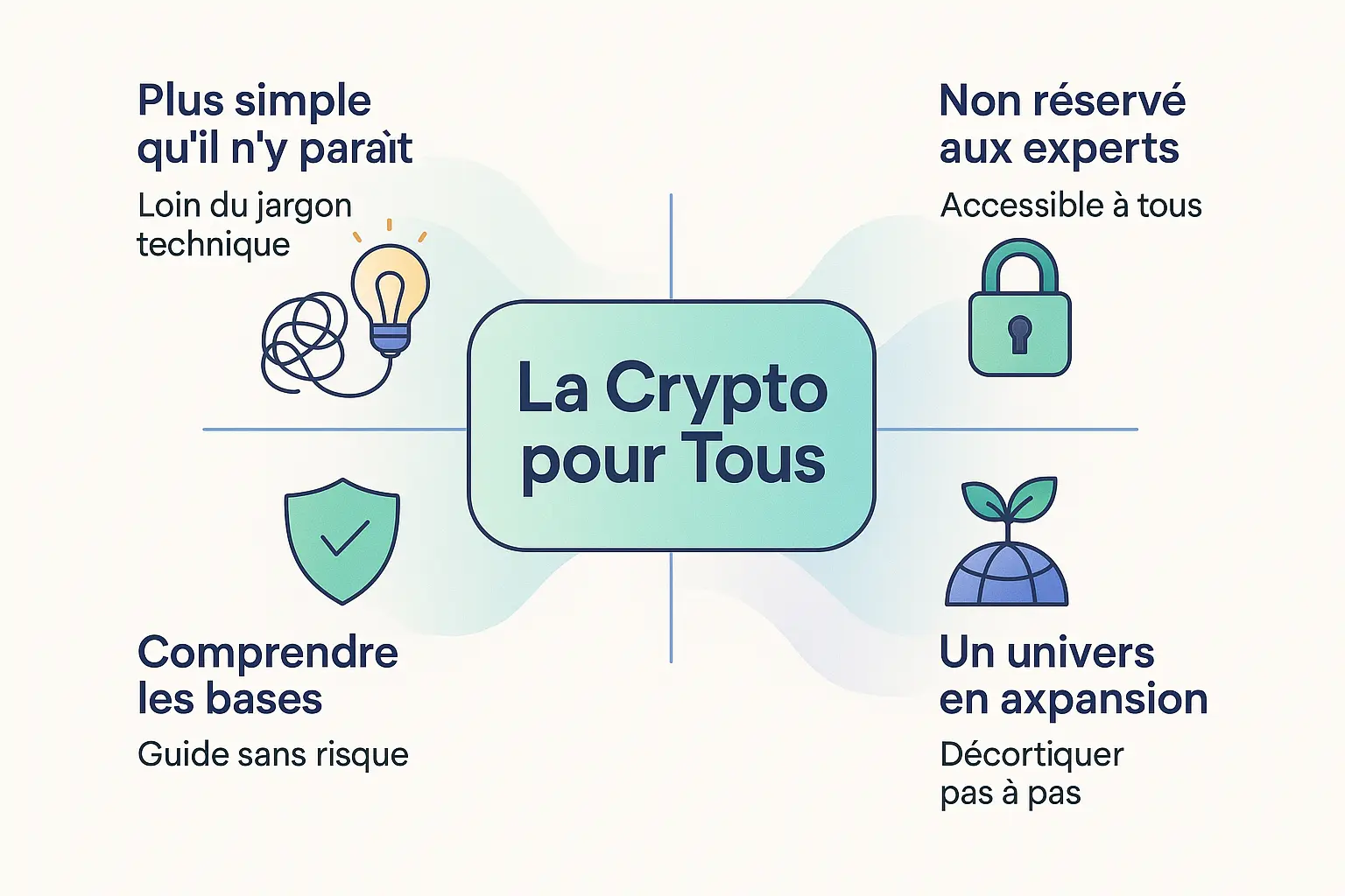 Illustration de la crypto pour tous